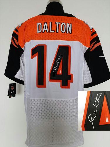 Jerseys Factory Cheap Nike Bengals #14 Andy Dalton White Men's S