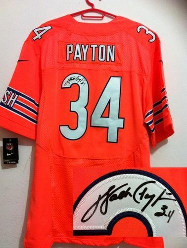Jerseys Factory Cheap Nike Bears #34 Walter Payton Orange Altern