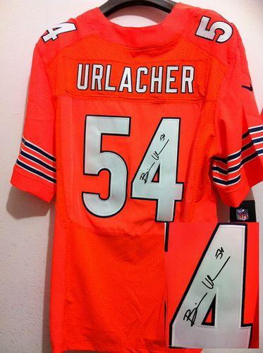 Jerseys Factory Cheap Nike Bears #54 Brian Urlacher Orange Alter