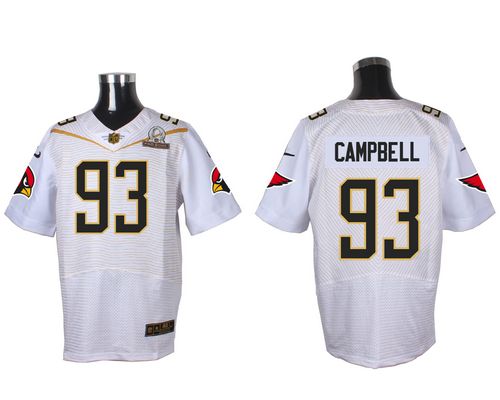 Jerseys Factory Cheap Nike Cardinals #93 Calais Campbell White 2