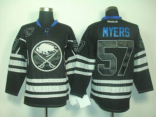 Jerseys Factory Cheap Sabres #57 Tyler Myers Black Ice Embroider