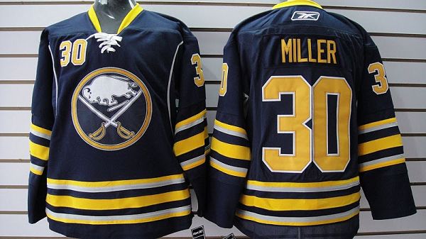 Jerseys Factory Cheap Sabres #30 Ryan Miller Embroidered Blue Th - Click Image to Close
