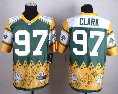 Jerseys Factory Cheap Nike Packers #97 Kenny Clark Green Men's S