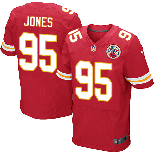 Jerseys Factory Cheap Nike Chiefs #95 Chris Jones Red Team Color