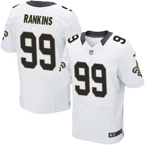 Jerseys Factory Cheap Nike Saints #99 Sheldon Rankins White Men'