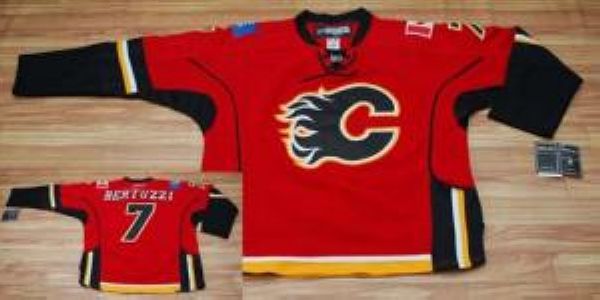 Jerseys Factory Cheap Flames #7 Todd Bertuzzi Embroidered Red NH - Click Image to Close