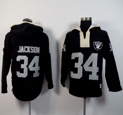 Jerseys Factory Cheap Oakland Raiders #34 Bo Jackson Black Playe