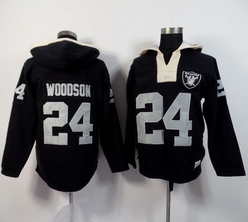 Jerseys Factory Cheap Oakland Raiders #24 Charles Woodson Black