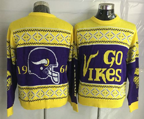 Jerseys Factory Cheap Nike Vikings Men's Ugly Sweater