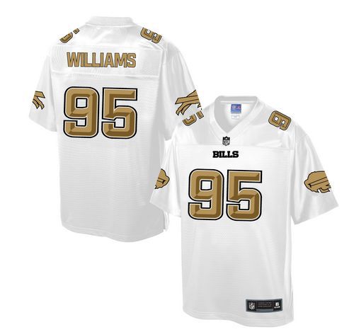 Jerseys Factory Cheap Nike Bills #95 Kyle Williams White Men's N
