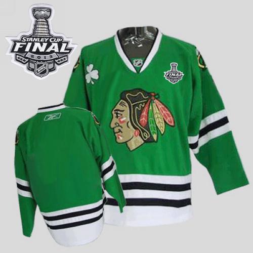 Jerseys Factory Cheap Blackhawks Embroidered Blank Green With St