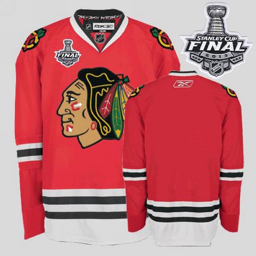 Jerseys Factory Cheap Blackhawks Embroidered Blank Red With Stan