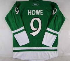 Jerseys Factory Cheap Red Wings St Patty's Day #9 Gordie Howe Gr