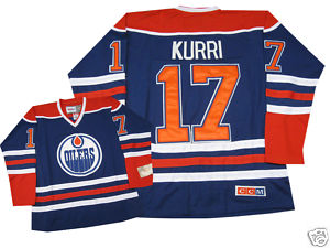 Jerseys Factory Cheap Oilers #17 Jari Kurri Ligtht Blue Embroide