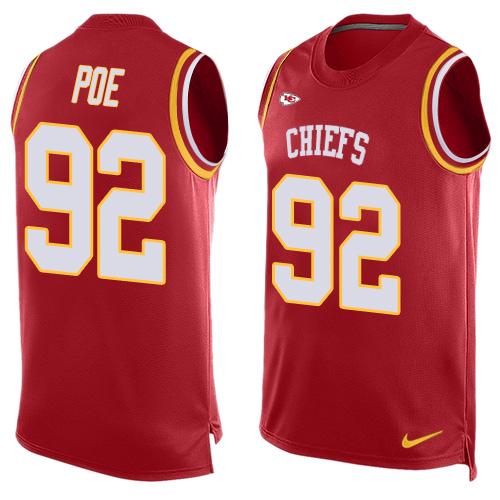 Jerseys Factory Cheap Nike Chiefs #92 Dontari Poe Red Team Color