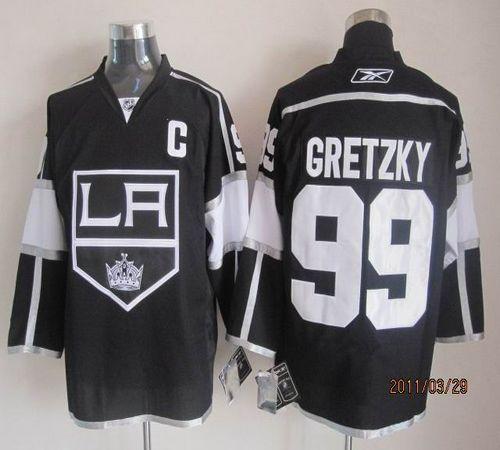 Jerseys Factory Cheap Kings #99 Wayne Gretzky Black Home Embroid
