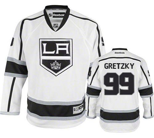 Jerseys Factory Cheap Kings #99 Wayne Gretzky White Road Embroid