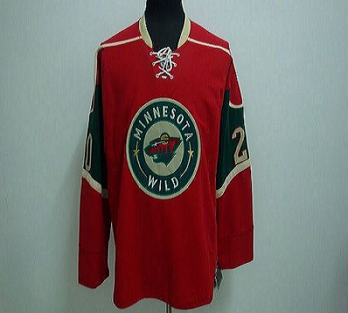 Jerseys Factory Cheap Wild Blank Embroidered Red NHL Jersey