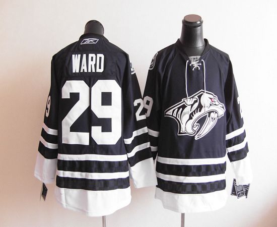 Jerseys Factory Cheap Predators #29 Joel Ward Blue Third Embroid - Click Image to Close