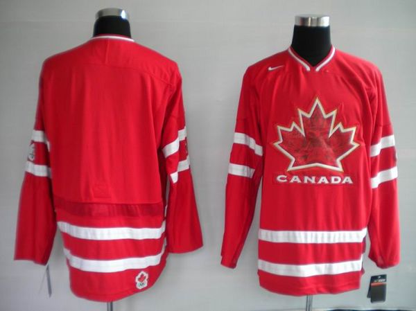 Jerseys Factory Cheap Team Canada 2010 Olympic Blank Embroidered - Click Image to Close