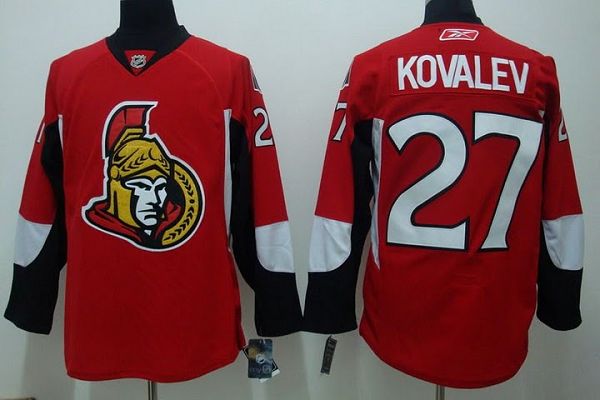 Jerseys Factory Cheap Senators #27 Alexei Kovalev Embroidered Re - Click Image to Close