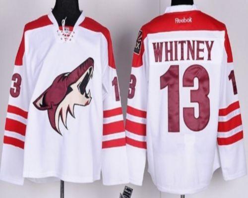 Jerseys Factory Cheap Coyotes #13 Ray Whitney White Road Embroid