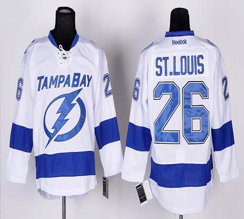 Jerseys Factory Cheap Lightning #26 Martin St.Louis White New Ro