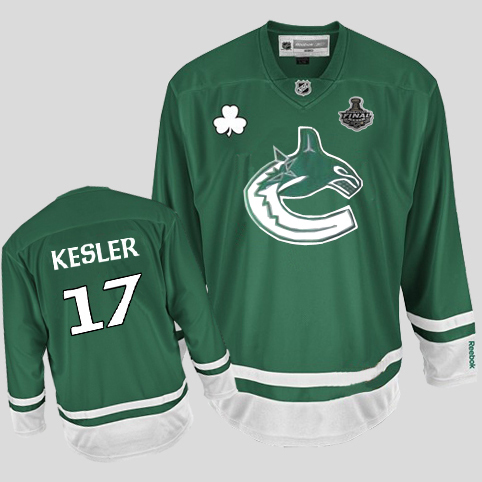 Jerseys Factory Cheap Canucks 2011 Stanley Cup Finals St Patty's