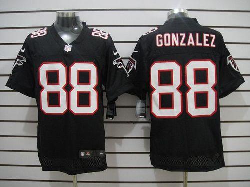 Jerseys Factory Cheap Nike Falcons #88 Tony Gonzalez Black Alter