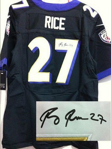 Jerseys Factory Cheap Nike Ravens #27 Ray Rice Black Alternate M