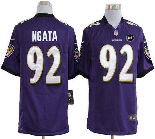 Jerseys Factory Cheap Nike Ravens #92 Haloti Ngata Purple Team C