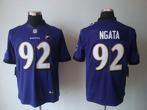 Jerseys Factory Cheap Nike Ravens #92 Haloti Ngata Purple Team C