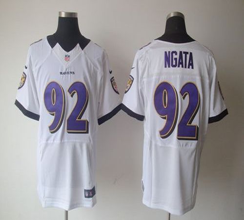 Jerseys Factory Cheap Nike Ravens #92 Haloti Ngata White Men's E