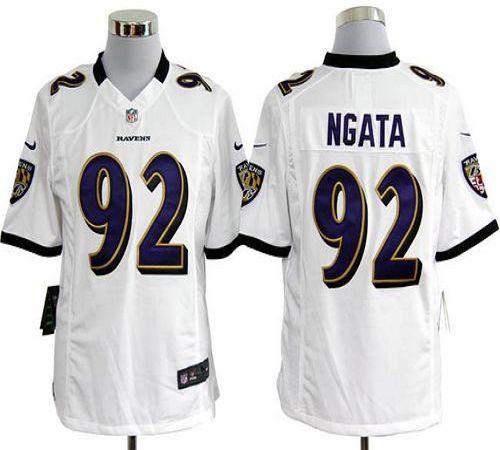 Jerseys Factory Cheap Nike Ravens #92 Haloti Ngata White Men's E