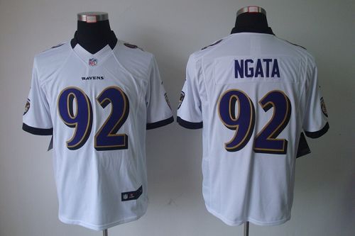 Jerseys Factory Cheap Nike Ravens #92 Haloti Ngata White Men's E