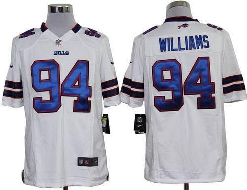 Jerseys Factory Cheap Nike Bills #94 Mario Williams White Men's