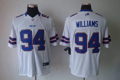 Jerseys Factory Cheap Nike Bills #94 Mario Williams White Men's