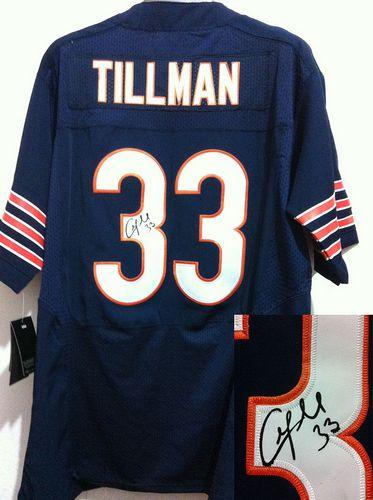 Jerseys Factory Cheap Nike Bears #33 Charles Tillman Navy Blue T