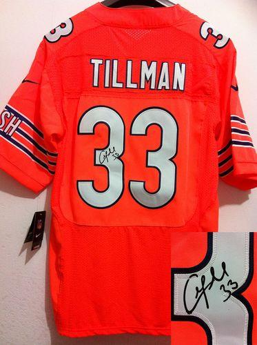 Jerseys Factory Cheap Nike Bears #33 Charles Tillman Orange Alte