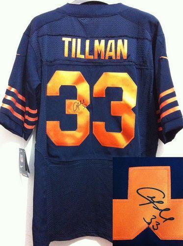 Jerseys Factory Cheap Nike Bears #33 Charles Tillman Navy Blue 1