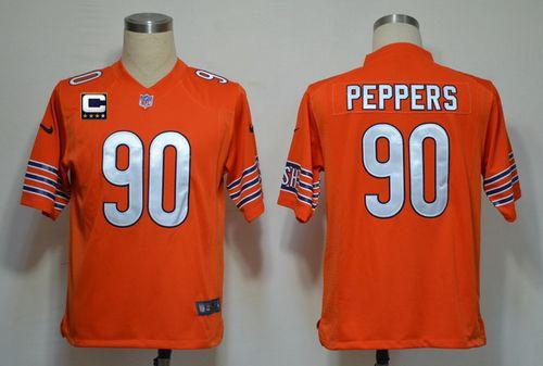 Jerseys Factory Cheap Nike Bears #90 Julius Peppers Orange Alter