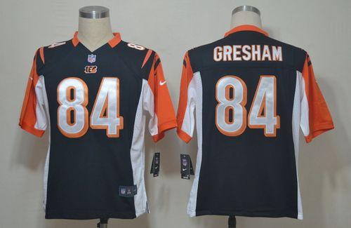 Jerseys Factory Cheap Nike Bengals #84 Jermaine Gresham Black Te