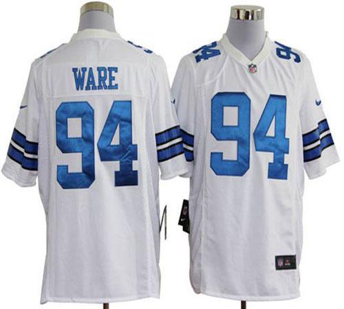 Jerseys Factory Cheap Nike Cowboys #94 DeMarcus Ware White Men's