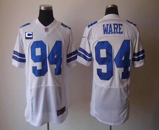 Jerseys Factory Cheap Nike Cowboys #94 DeMarcus Ware White With - Click Image to Close