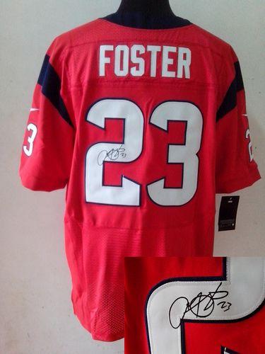 Jerseys Factory Cheap Nike Texans #23 Arian Foster Red Alternate