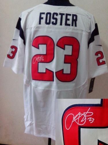 Jerseys Factory Cheap Nike Texans #23 Arian Foster White Men's E
