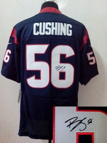 Jerseys Factory Cheap Nike Texans #56 Brian Cushing Navy Blue Te