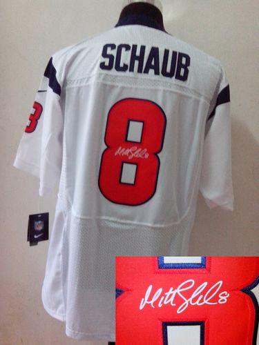 Jerseys Factory Cheap Nike Texans #8 Matt Schaub White Men's Emb