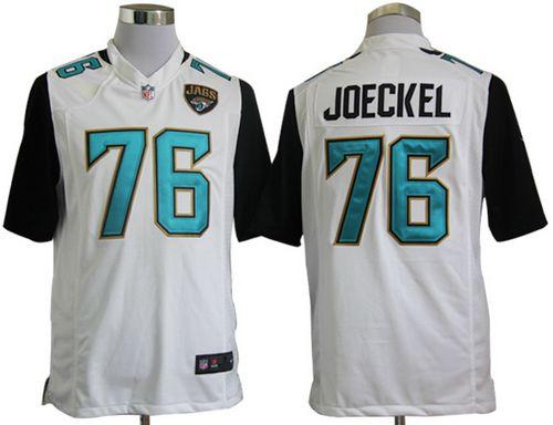 Jerseys Factory Cheap Nike Jaguars #76 Luke Joeckel White Men's
