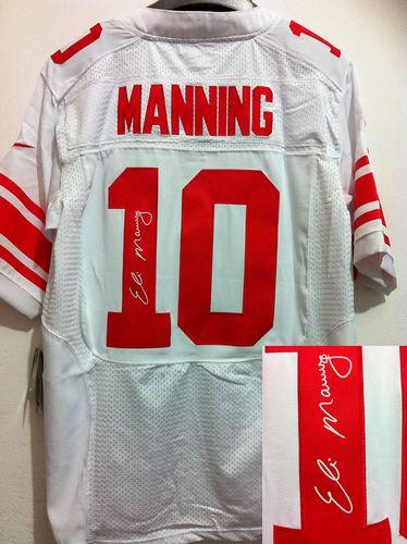 Jerseys Factory Cheap Nike Giants #10 Eli Manning White Men's Em